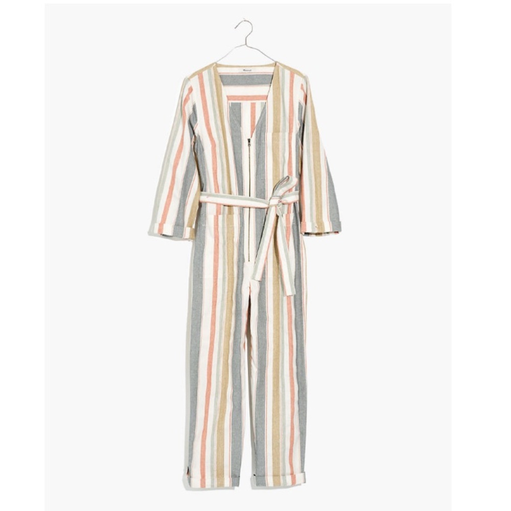 Madewell V-Neck Tie-Waist Jumpsuit - Picture 4 of 7